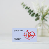 Erste Hilfe-Trainer Telefonnummerkarte (Stehend Vorderseite)