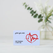 Erste Hilfe-Trainer Visitenkarte (Stehend Vorderseite)