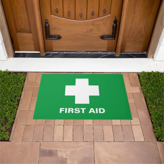 Erste Hilfe und Notfall, Ärztebüro Doormat /gr Fußmatte (Außenbereich)