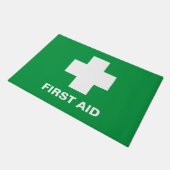 Erste Hilfe und Notfall, Ärztebüro Doormat /gr Fußmatte (Schrägansicht)