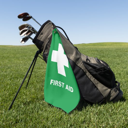 Erste Hilfe und Notfall, Rettungsdienst, Hilfe/Gol Golfhandtuch (Gras)