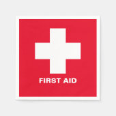 Erste Hilfe und Party Hilfe / Grill Napkin Serviette (Vorderseite)