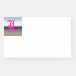 Erste Hinweise für die L-Monogramm Post-it Klebezettel