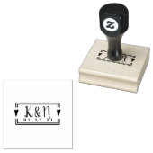 Erste Hochzeits-Briefmarke der Logos für Herz und Gummistempel (Stempel)