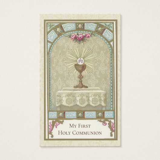 ERSTE HOLMITTEILUNG EUCHARIST AUF ALTAR (Vorderseite)