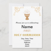 ERSTE HOLY COMMUNION CLASSIC EINLADUNG (Vorderseite)