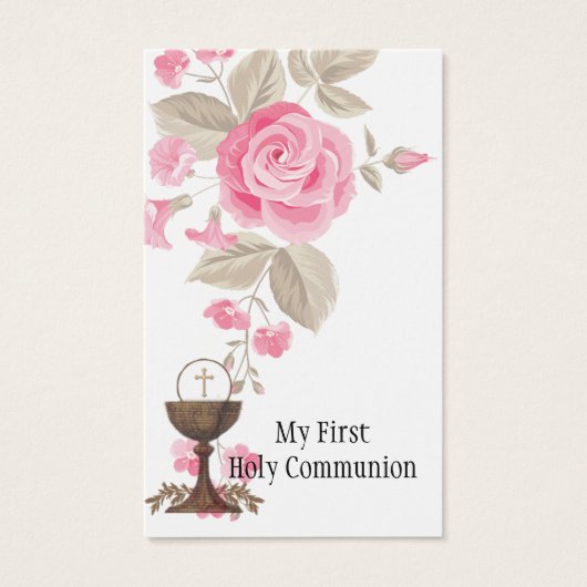 ERSTE HOLY COMMUNION EUCHARIST PRAYER HOLY CARD (Vorderseite)