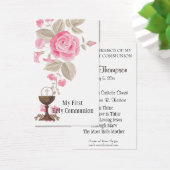 ERSTE HOLY COMMUNION EUCHARIST PRAYER HOLY CARD (Schreibtisch)
