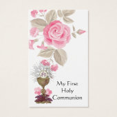 ERSTE HOLY COMMUNION EUCHARIST PRAYER HOLY CARD (Vorderseite)