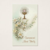 ERSTE HOLY COMMUNION EUCHARIST PRAYER HOLY CARD (Vorderseite)