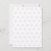 ERSTE HOLY COMMUNION Girl Einladung - Einfach, ele (Rückseite)