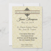 ERSTE HOLY COMMUNION JESUS KINDER ERINNERUNG EINLADUNG (Rückseite)