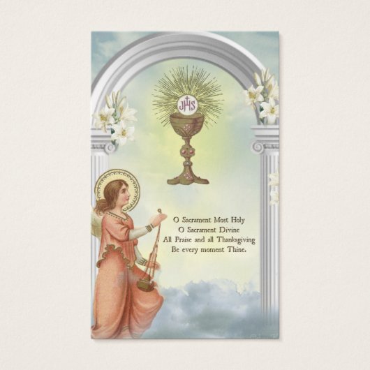 ERSTE HOLY COMMUNION REMEMBRANCE HOLY CARD (Vorderseite)