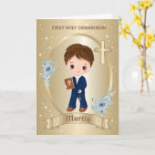 ERSTE HOLZ-GEMEINSCHAFTSKARTE KARTE (Gelbe Blume)