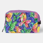 Erste hübsche Farben und Schmetterlinge Wasserfarb Waschbeutel (Rückseite)