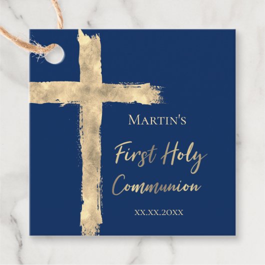 Erste Imitate der Heiligen Kommunion Goldfolie Hei Geschenkanhänger (Vorderseite)