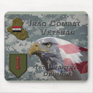 Erste Infanterie Div Irak Kampf Veteran Mousepad