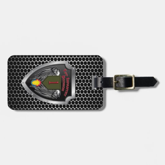 Erste Infanterie-Division "Big Red One" Gepäckanhänger (Vorderseite horizontal)