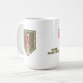 Erste Infanterieabteilung "Big Red One" Custom Kaffeetasse (Vorderseite Links)
