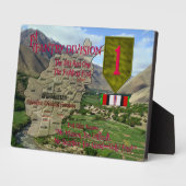 Erste Infanterieabteilung OEF Veteran-Plakette Fotoplatte (Seite)