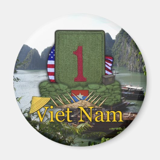 Erste Infanterieabteilung vietnam veterans war vet Magnet (Vorne)