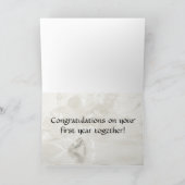 Erste Jahrestagsepia-Karte Karte (Innenseite)