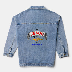 ERSTE JESUS DANN KAFFEE Christlich Jeansjacke