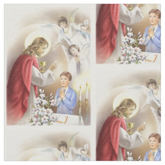Erste Jungengewebebestätigung der heiligen Stoff (Nahaufnahme)