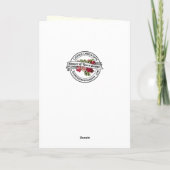 Erste Jungfrau der Heiligen Kommunion Mary Euchari Karte (Rückseite)