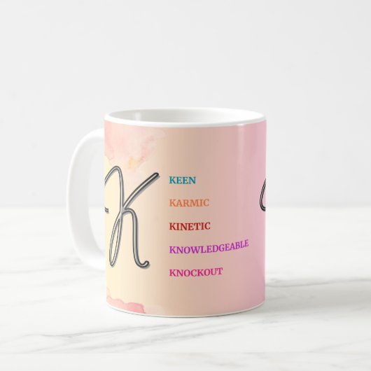 Erste "K"-Tasse (11oz) Kaffeetasse (Vorderseite Links)
