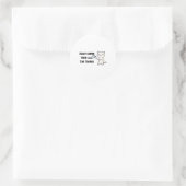 Erste Kaffeeaufkleber Runder Aufkleber (Tasche)