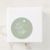 Erste Kalligraphie der Hochzeitmonogramm-Stufe Grü Geschenkanhänger (Beispiel)