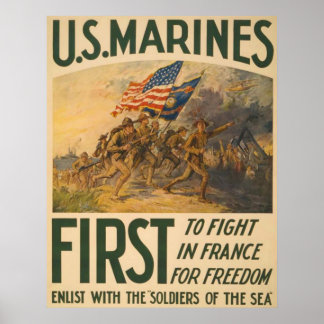 Erste Kämpfe in Frankreich Poster