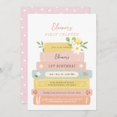 Erste Kapitel Storybook Geburtstagseinladung Einladung (Vorne/Hinten)