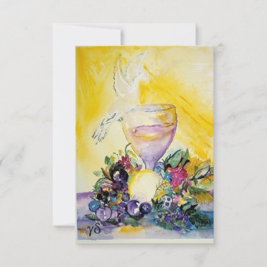 Erste Karte der Heiligen Kommunion (Vorderseite)