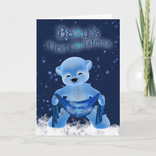 Erste Karte des Babys Weihnachtsmit niedlichem