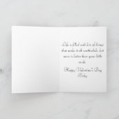Erste Karte des Valentines des niedlichen (Innenseite)