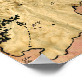 Erste Karte des Vergessenen Reiches Poster (Ecke)