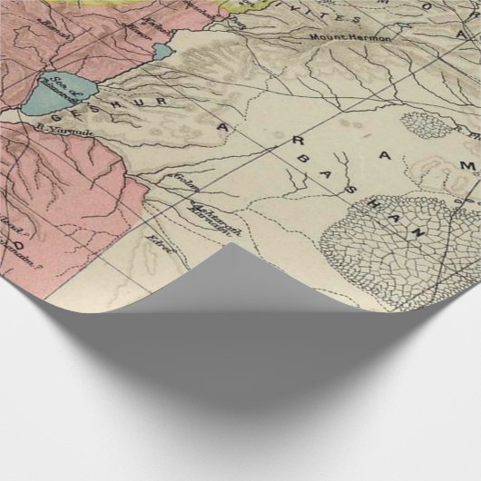 Erste Karte Israels Geschenkpapier (Ecke)