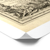 Erste Karte von Frankreich 1700 Poster (Ecke)