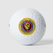Erste Kavallerieabteilung Amerikas erster Teamvete Golfball (Vorderseite)