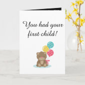 Erste Kinderkarte für childfree Karte (Gelbe Blume)