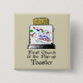 Erste Kirche des Pops Toaster Button (Vorderseite)