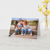 Erste Kiss Grußkarte Karte (Gelbe Blume)