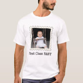 ERSTE KLASSE BABY Best Baby Custom Square Foto T-Shirt (Vorderseite)