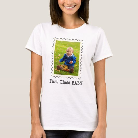 ERSTE KLASSE BABY Best Baby Ever Custom Foto T-Shirt (Vorderseite)