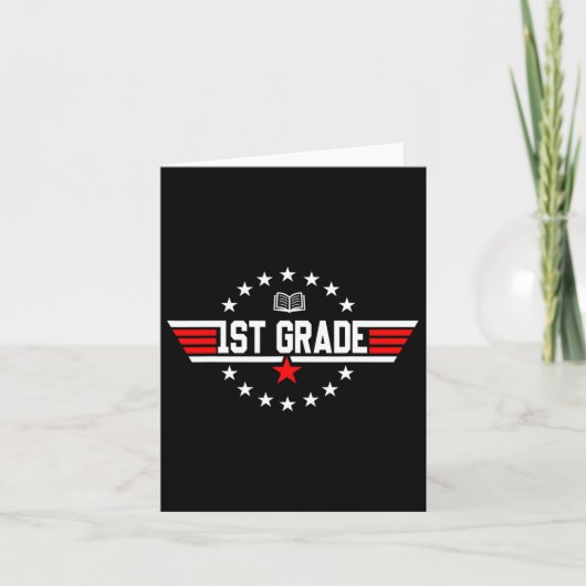 Erste Klasse bis Schulbeginn Karte (Vorderseite)