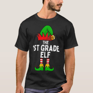 Erste Klasse Elf Matching Familie Weihnachten T-Shirt