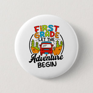 Erste Klasse erster Tag der 1. Klasse Lass das Abe Button