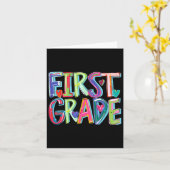 Erste Klasse Funny Back to School Happy First Day Karte (Gelbe Blume)